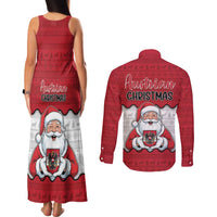 Austria Christmas Couples Matching Tank Maxi Dress and Long Sleeve Button Shirt Santa Is Favorite Austrian - Wonder Print Shop