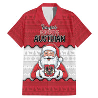 Austria Christmas Family Matching Mermaid Dress and Hawaiian Shirt Santa Is Favorite Austrian - Wonder Print Shop