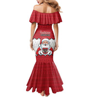 Austria Christmas Family Matching Mermaid Dress and Hawaiian Shirt Santa Is Favorite Austrian - Wonder Print Shop