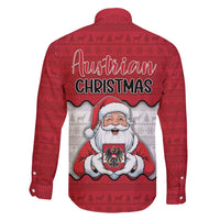 Austria Christmas Family Matching Off Shoulder Short Dress and Hawaiian Shirt Santa Is Favorite Austrian - Wonder Print Shop