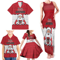 Austria Christmas Family Matching Tank Maxi Dress and Hawaiian Shirt Santa Is Favorite Austrian - Wonder Print Shop