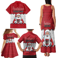Austria Christmas Family Matching Tank Maxi Dress and Hawaiian Shirt Santa Is Favorite Austrian - Wonder Print Shop