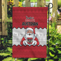Austria Christmas Garden Flag Santa Is Favorite Austrian - Wonder Print Shop