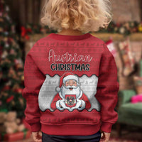 Austria Christmas Kid Ugly Christmas Sweater Santa Is Favorite Austrian - Wonder Print Shop