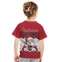 Austria Christmas Kid T Shirt Santa Is Favorite Austrian - Wonder Print Shop