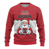 Austria Christmas Ugly Christmas Sweater Santa Is Favorite Austrian - Wonder Print Shop