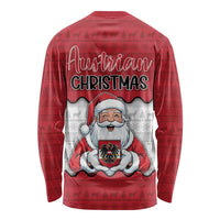 Austria Christmas Long Sleeve Shirt Santa Is Favorite Austrian - Wonder Print Shop