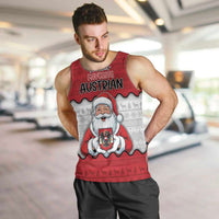 Austria Christmas Men Tank Top Santa Is Favorite Austrian - Wonder Print Shop