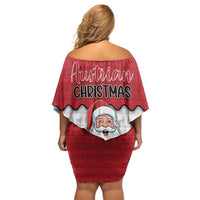 Austria Christmas Off Shoulder Short Dress Santa Is Favorite Austrian - Wonder Print Shop