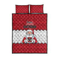 Austria Christmas Quilt Bed Set Santa Is Favorite Austrian - Wonder Print Shop