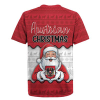 Austria Christmas Rugby Jersey Santa Is Favorite Austrian - Wonder Print Shop