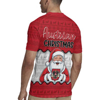 Austria Christmas Rugby Jersey Santa Is Favorite Austrian - Wonder Print Shop