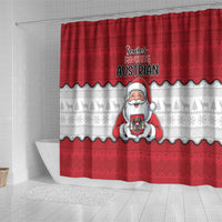 Austria Christmas Shower Curtain Santa Is Favorite Austrian - Wonder Print Shop