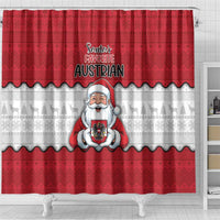 Austria Christmas Shower Curtain Santa Is Favorite Austrian - Wonder Print Shop