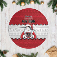 Austria Christmas Tree Skirt Santa Is Favorite Austrian - Wonder Print Shop