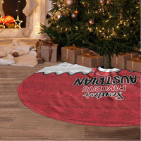 Austria Christmas Tree Skirt Santa Is Favorite Austrian - Wonder Print Shop