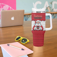 Austria Christmas Tumbler With Handle Santa Is Favorite Austrian - Wonder Print Shop