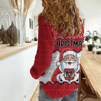 Austria Christmas Women Casual Shirt Santa Is Favorite Austrian - Wonder Print Shop
