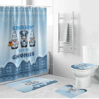 Chillin With My Gnomies Bathroom Set Merry Christmas - Wonder Print Shop