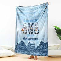 Chillin With My Gnomies Blanket Merry Christmas - Wonder Print Shop
