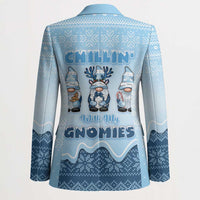 Chillin With My Gnomies Blazer Merry Christmas - Wonder Print Shop