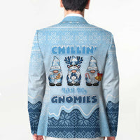 Chillin With My Gnomies Blazer Merry Christmas - Wonder Print Shop