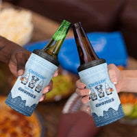 Chillin With My Gnomies 4 in 1 Can Cooler Tumbler Merry Christmas - Wonder Print Shop