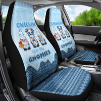 Chillin With My Gnomies Car Seat Cover Merry Christmas - Wonder Print Shop