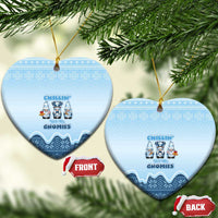 Chillin With My Gnomies Ceramic Ornament Merry Christmas - Wonder Print Shop