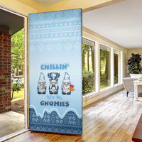 Chillin With My Gnomies Door Cover Merry Christmas - Wonder Print Shop