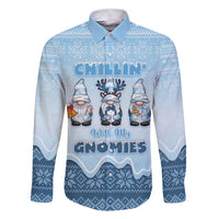 Chillin With My Gnomies Family Matching Short Sleeve Bodycon Dress and Hawaiian Shirt Merry Christmas - Wonder Print Shop