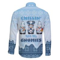 Chillin With My Gnomies Family Matching Short Sleeve Bodycon Dress and Hawaiian Shirt Merry Christmas - Wonder Print Shop