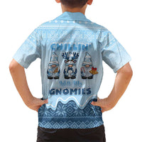 Chillin With My Gnomies Kid Hawaiian Shirt Merry Christmas - Wonder Print Shop