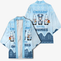 Chillin With My Gnomies Kimono Merry Christmas - Wonder Print Shop