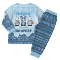 Chillin With My Gnomies Christmas Pajama Set Merry Christmas - Wonder Print Shop