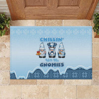 Chillin With My Gnomies Rubber Doormat Merry Christmas - Wonder Print Shop