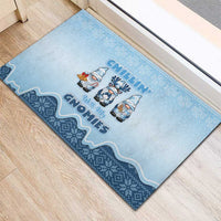 Chillin With My Gnomies Rubber Doormat Merry Christmas - Wonder Print Shop