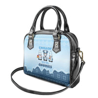 Chillin With My Gnomies Shoulder Handbag Merry Christmas - Wonder Print Shop