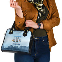 Chillin With My Gnomies Shoulder Handbag Merry Christmas - Wonder Print Shop