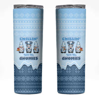 Chillin With My Gnomies Skinny Tumbler Merry Christmas - Wonder Print Shop