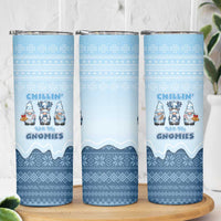 Chillin With My Gnomies Skinny Tumbler Merry Christmas - Wonder Print Shop