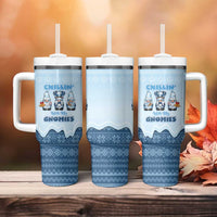 Chillin With My Gnomies Tumbler With Handle Merry Christmas - Wonder Print Shop