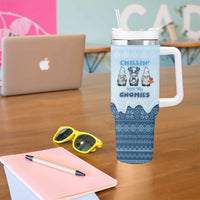 Chillin With My Gnomies Tumbler With Handle Merry Christmas - Wonder Print Shop