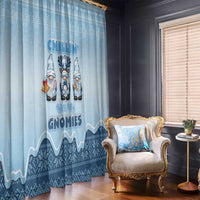 Chillin With My Gnomies Window Curtain Merry Christmas - Wonder Print Shop