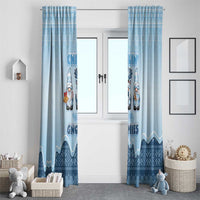 Chillin With My Gnomies Window Curtain Merry Christmas - Wonder Print Shop