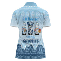 Chillin With My Gnomies Women Polo Shirt Merry Christmas - Wonder Print Shop
