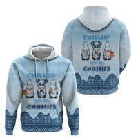 Chillin With My Gnomies Zip Hoodie Merry Christmas - Wonder Print Shop
