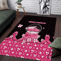 Breast Cancer Christmas Area Rug Merry Pinkmas - Wonder Print Shop
