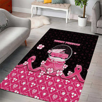Breast Cancer Christmas Area Rug Merry Pinkmas - Wonder Print Shop
