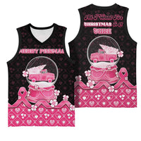 Breast Cancer Christmas Basketball Jersey Merry Pinkmas - Wonder Print Shop